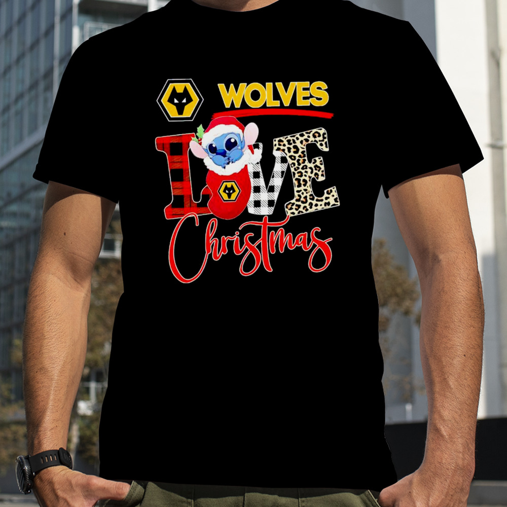 Wolverhampton Wanderers Stitch love Christmas shirt