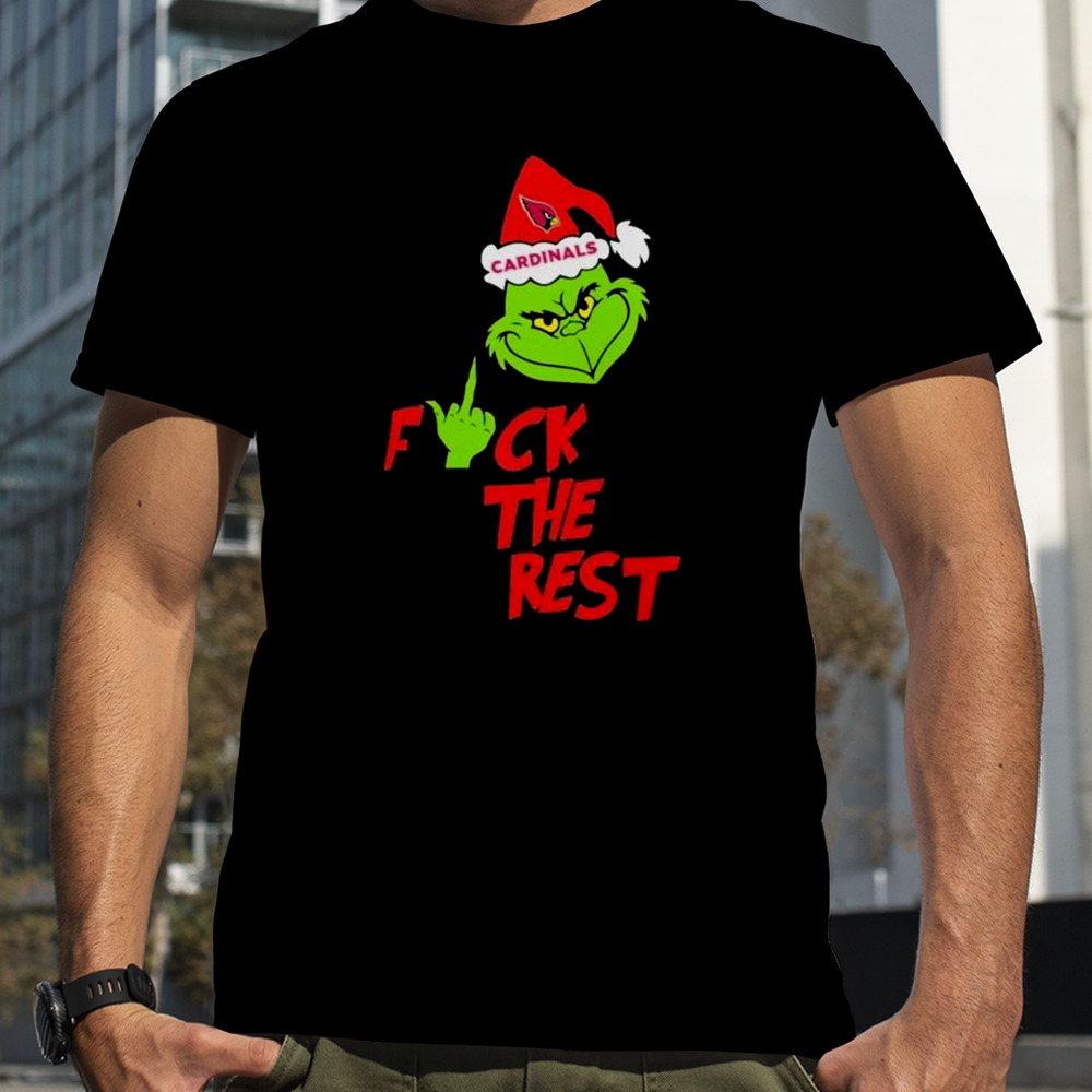 Arizona Cardinals Santa Grinch Fuck The Rest Christmas shirt