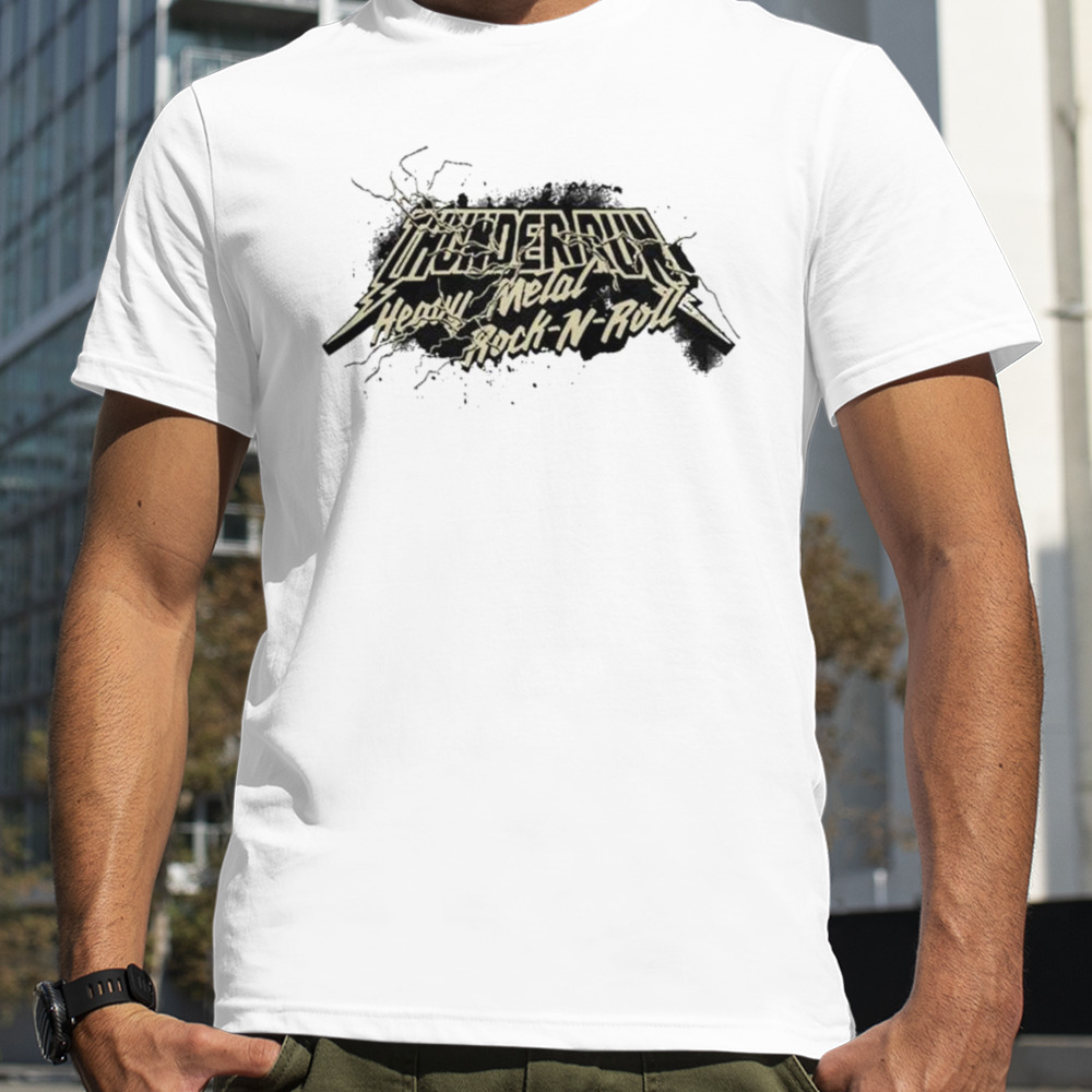 Army Black Knights 2023 Rivalry Collection Thunder Run Heavy Metal Rock-n-roll Performance T-shirt