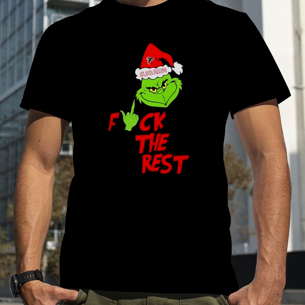 Atlanta Falcons Santa Grinch Fuck The Rest Christmas shirt