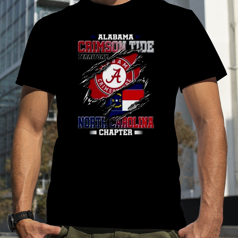 Blood Inside Me Alabama Crimson Tide Territory North Carolina Chapter 2023 shirt