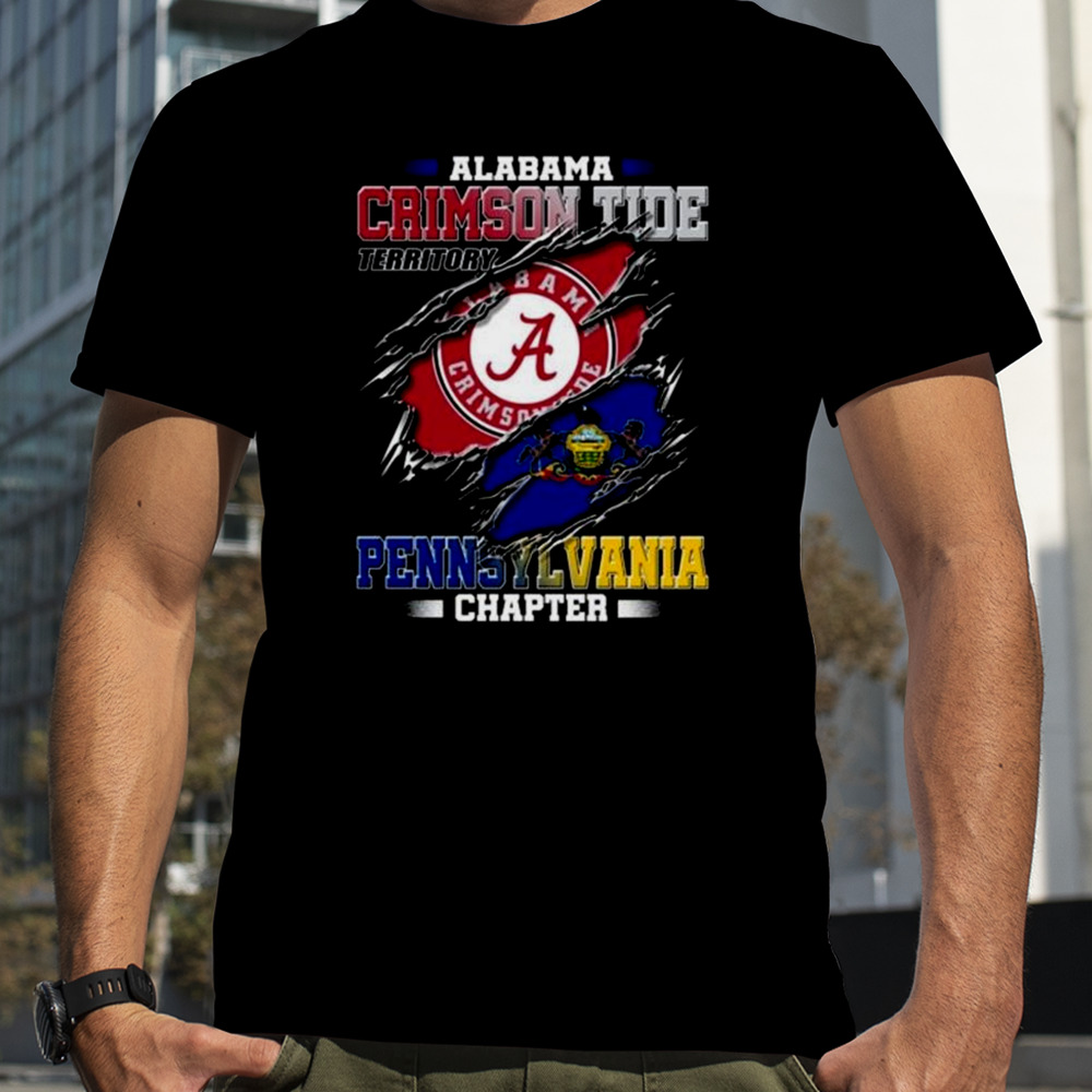 Blood Inside Me Alabama Crimson Tide Territory Pennsylvania Chapter 2023 shirt