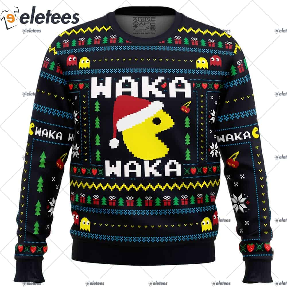 Christmas Arcade PacMan Ugly Christmas Sweater