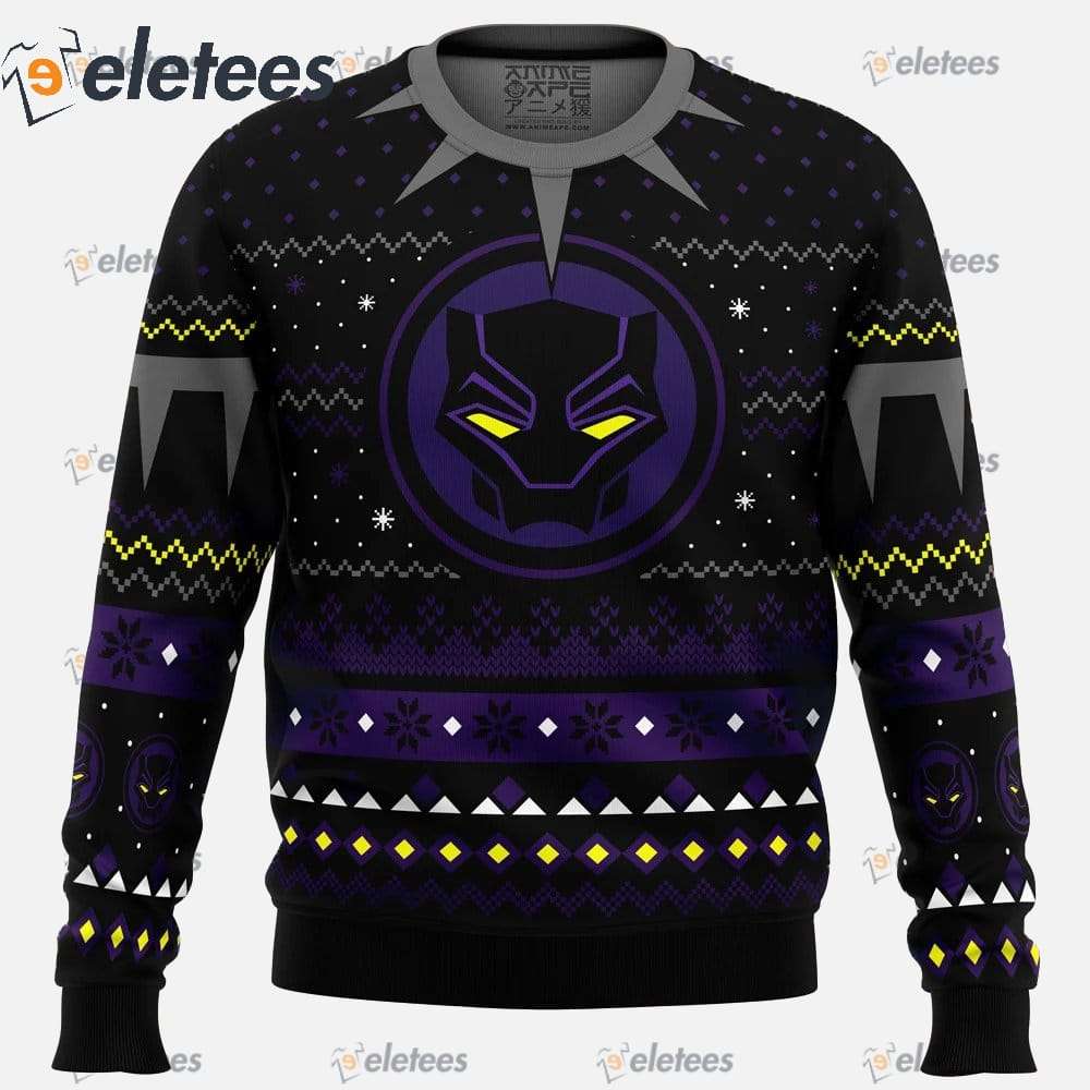 Christmas Black Panther Ugly Christmas Sweater