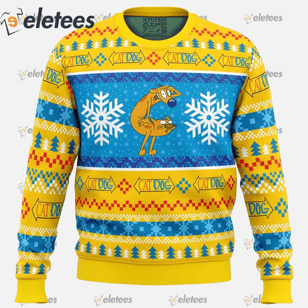 Christmas CatDog Nickelodeon Ugly Christmas Sweater