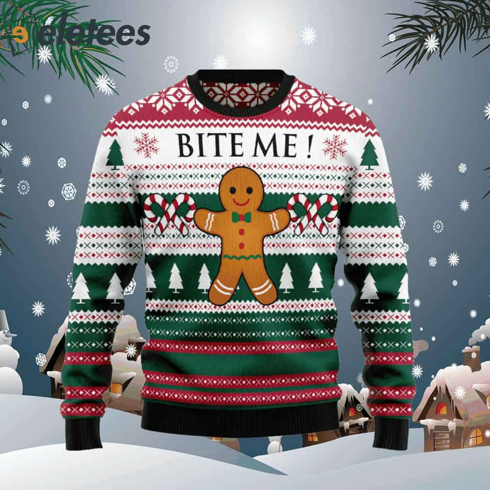 Christmas Cookies Bite Me - Ugly Christmas Sweater