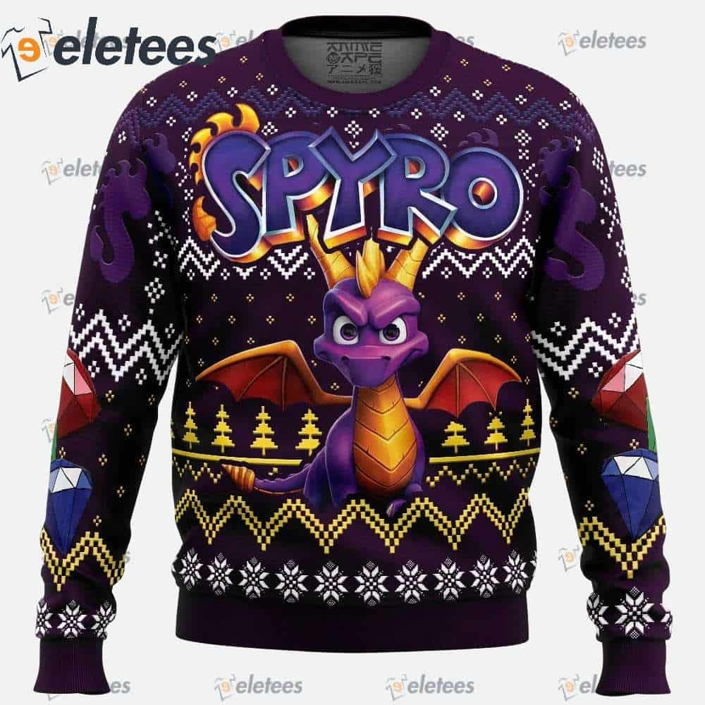 Christmas Dragon Spyro Ugly Christmas Sweater