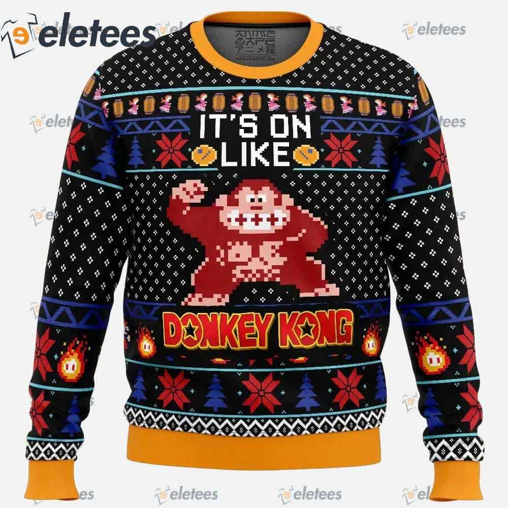 Christmas Kong Donkey Kong Ugly Christmas Sweater