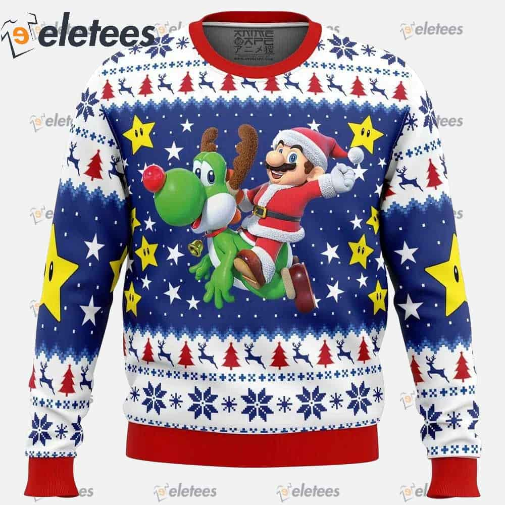 Christmas Odyssey Super Mario Bros. Ugly Christmas Sweater