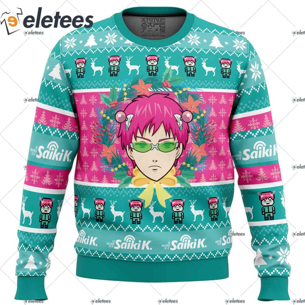 Christmas at School Saiki Kusuo no Psi-nan Ugly Christmas Sweater