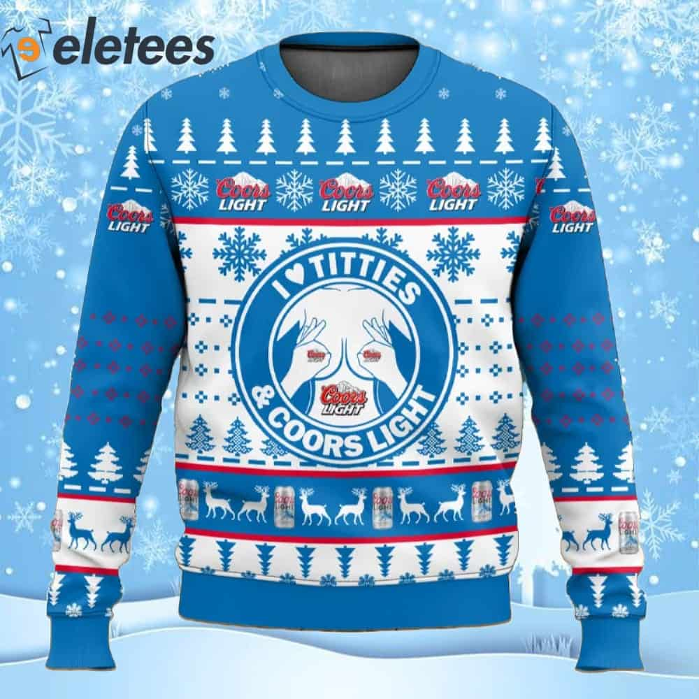 Coors Light Titties Ugly Christmas Sweater