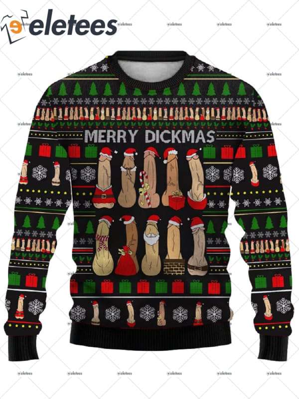 Creative Merry Dickmas Ugly Christmas Sweater