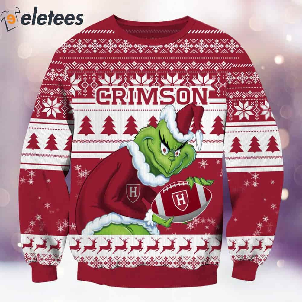 Crimson Grnch Christmas Ugly Sweater