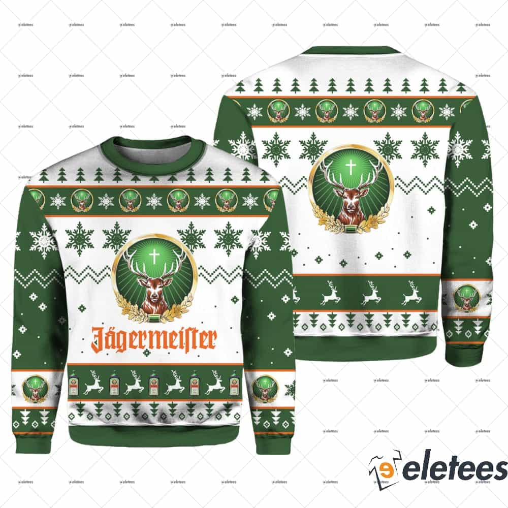 Customized Name Jagermeister Ugly Christmas Sweater