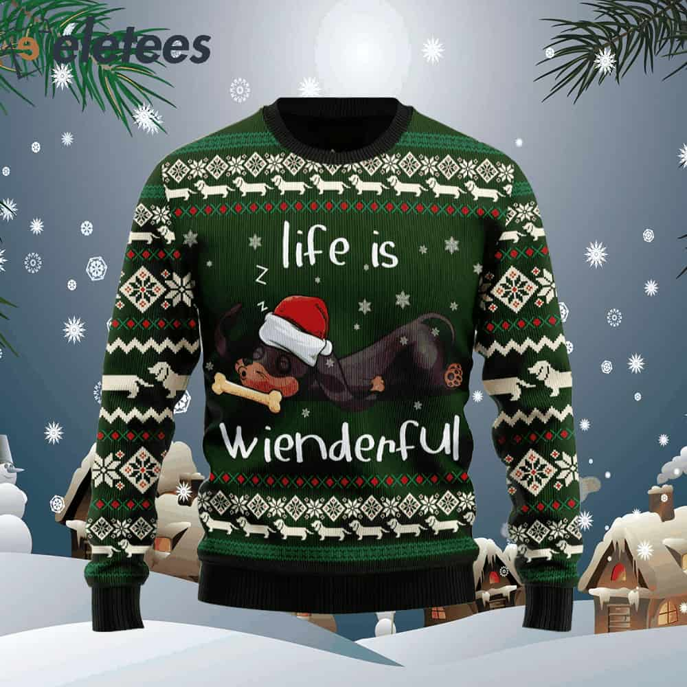 Dachshund ugly hot sale christmas sweater