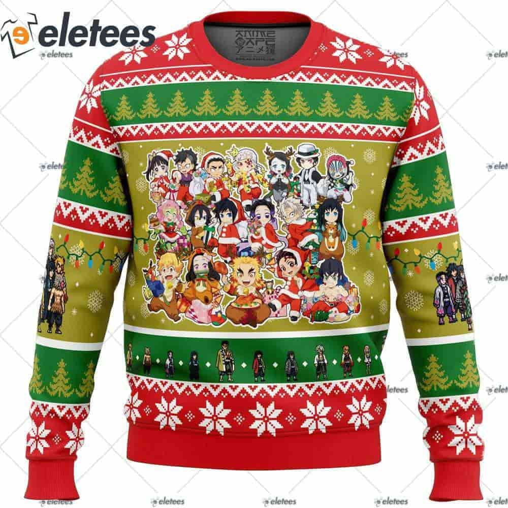 Demon Slayer Squad Demon Slayer Ugly Christmas Sweater