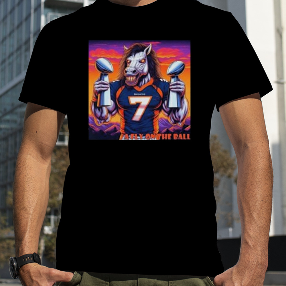 Denver Broncos John Elway Back 2 Back Super Bowls Psychedelic Meme T-Shirt