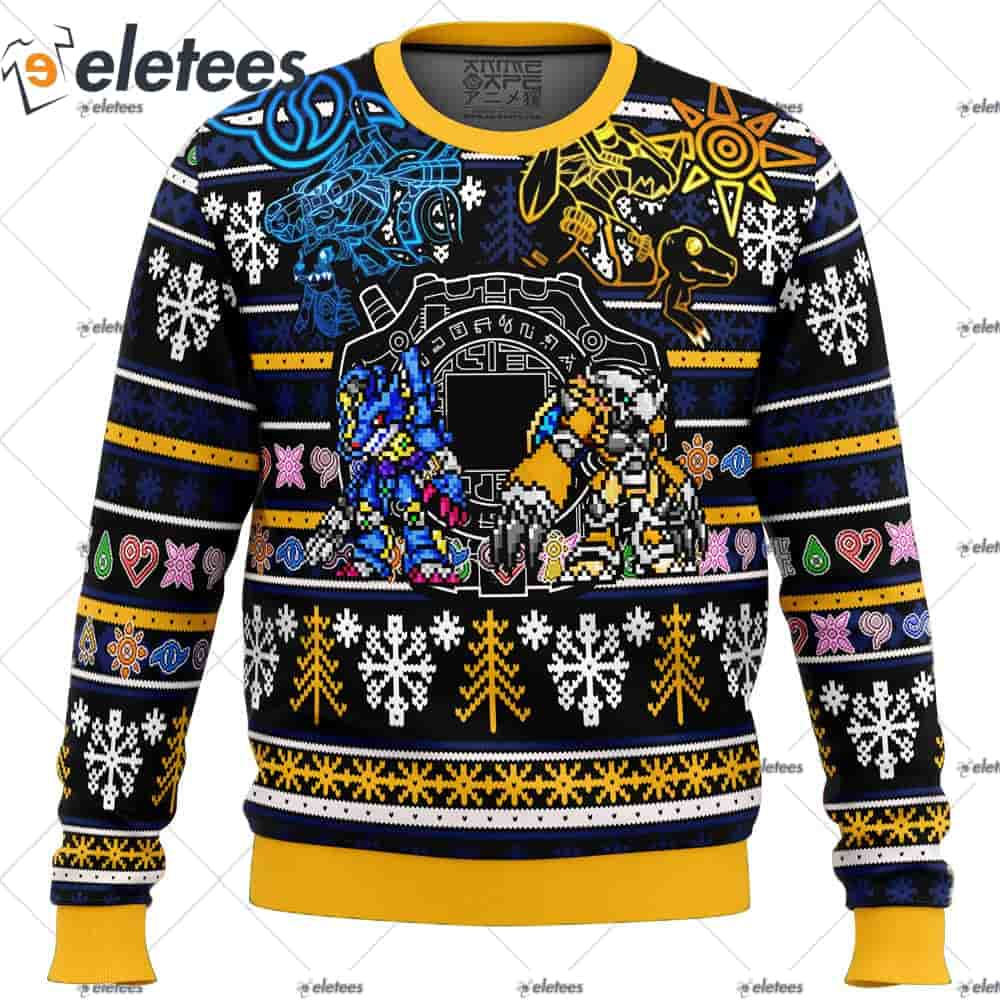 Digimon Ugly Christmas Sweater