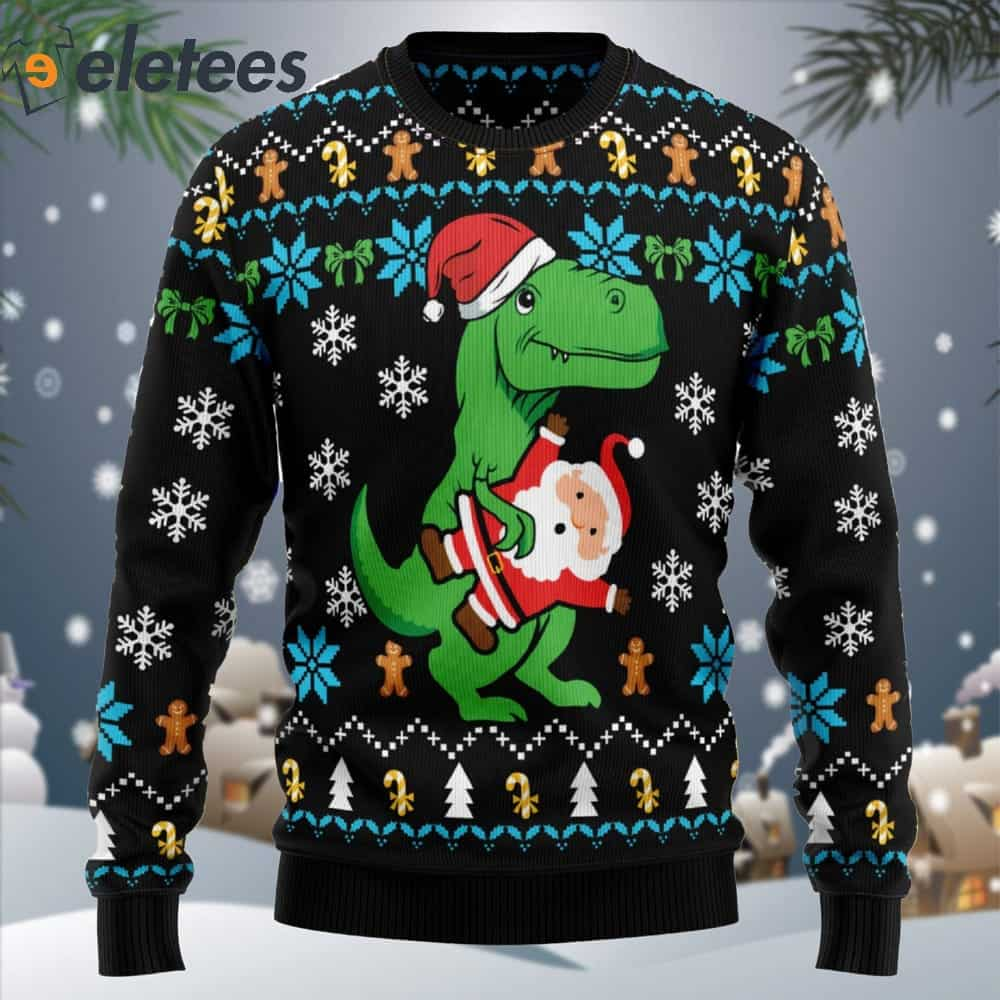 Dinosaur Ugly Christmas Sweater