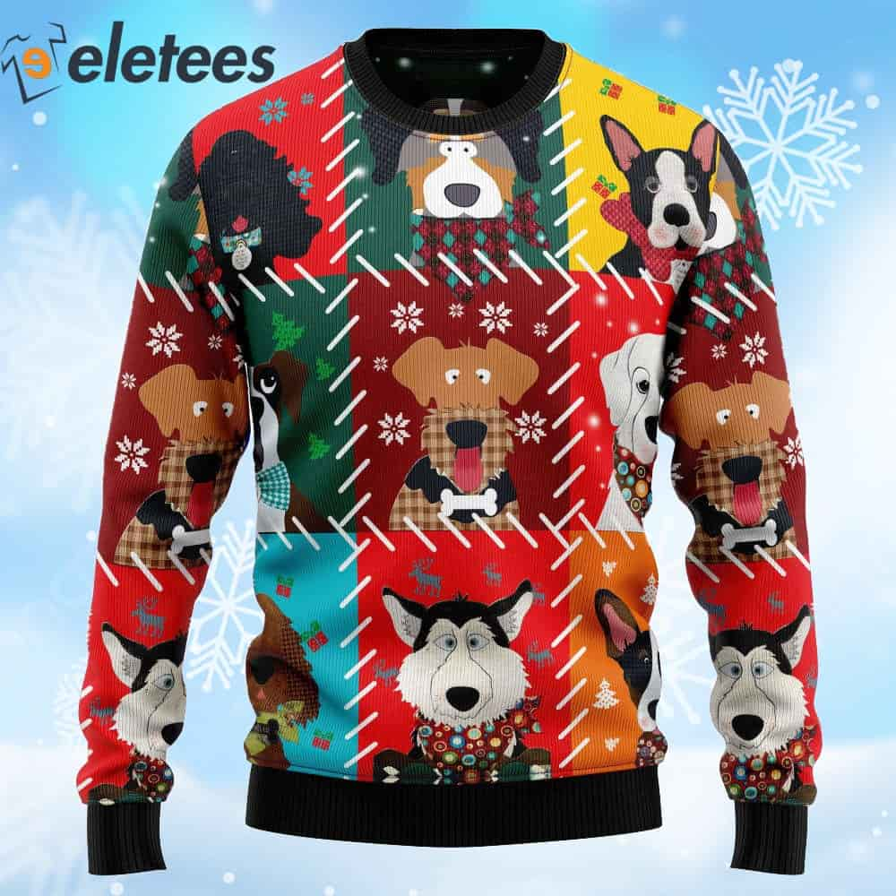 Dog Face Ugly Christmas Sweater