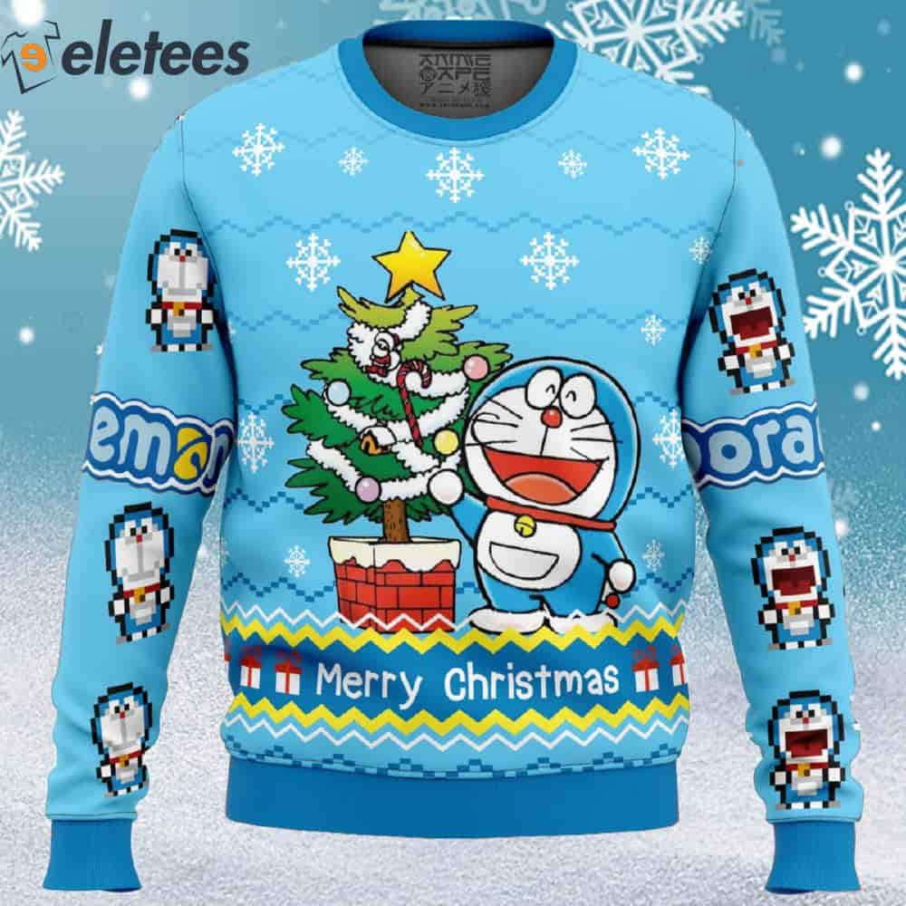 Doraemon Ugly Christmas Sweater