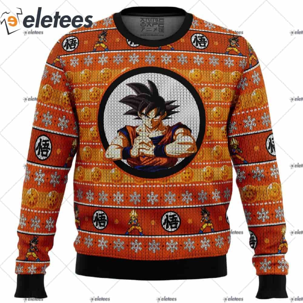 Dragonball Z Son Goku Ugly Christmas Sweater