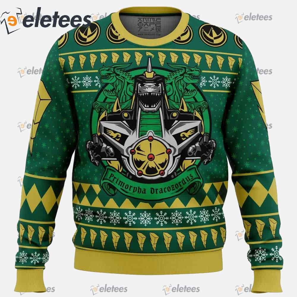 Dragonzord Power Rangers Ugly Christmas Sweater