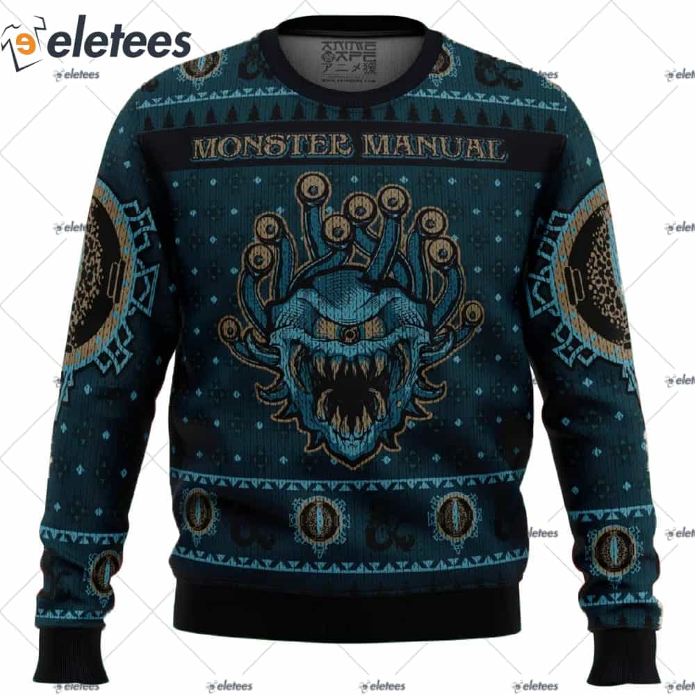 Dungeons & Dragons Monster Manual Ugly Christmas Sweater