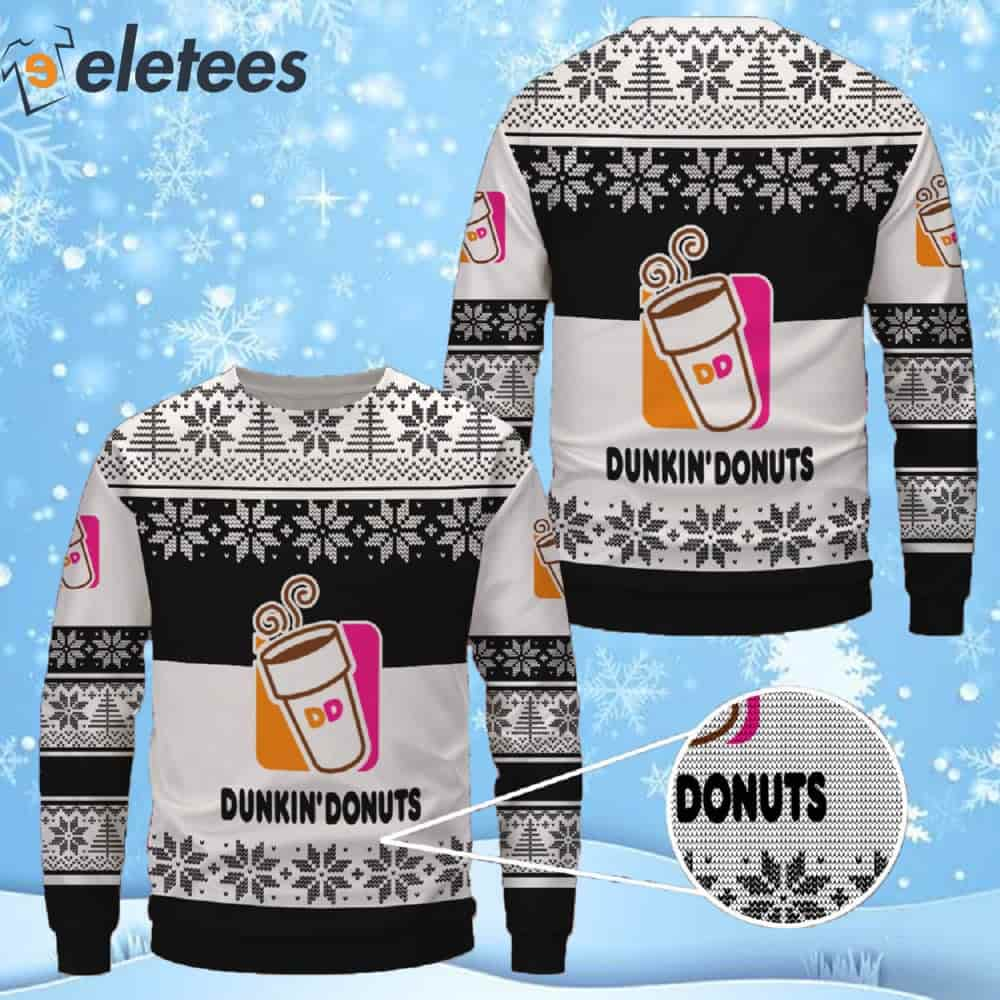 Dunkin' Donuts Ugly Christmas Sweater