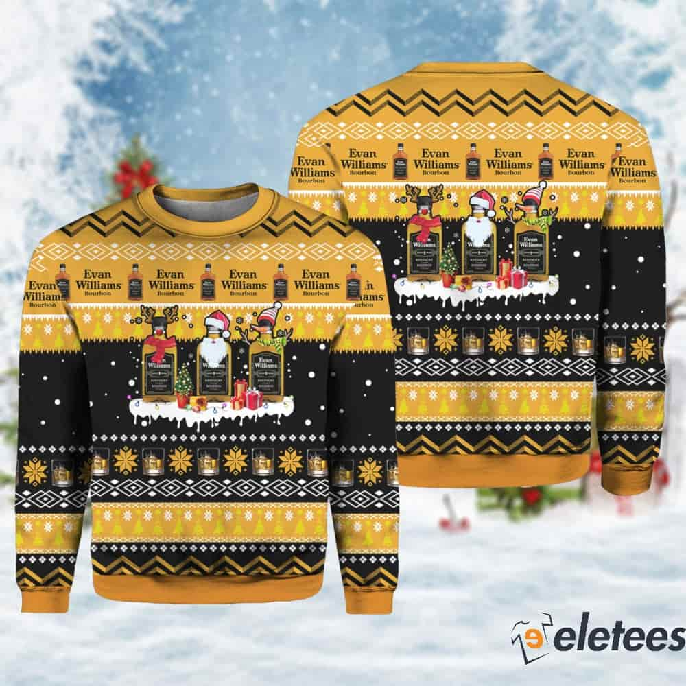 Evan Williams Bourbon Christmas Sweater