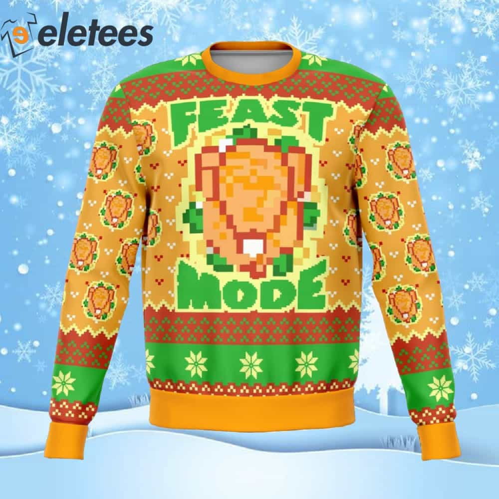 Feast Mode Dank Ugly Christmas Sweater