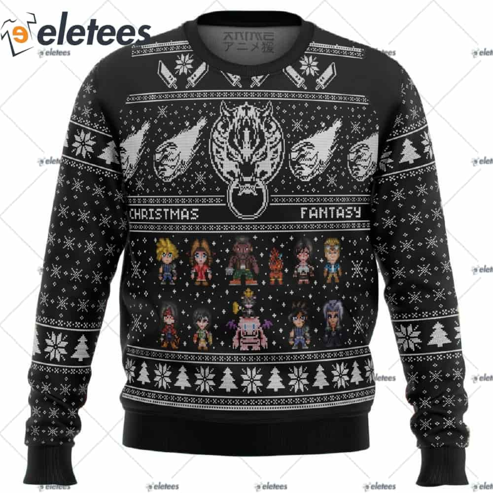 Final Fantasy 7 VII FF7 Ugly Christmas Sweater