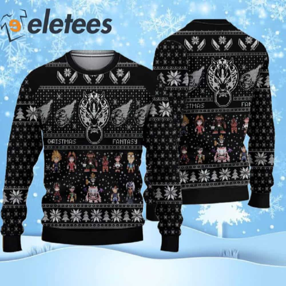 Final Fantasy 7 VII Ugly Christmas Sweater