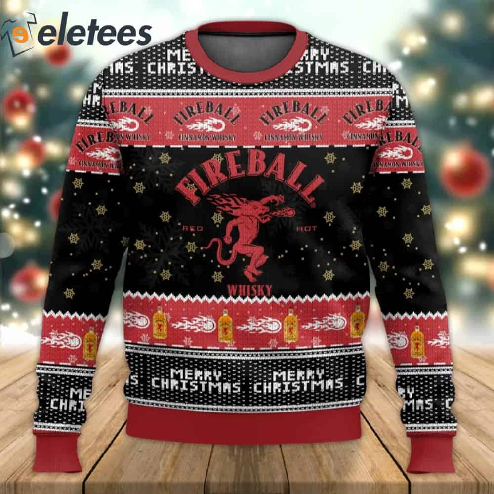 Fireball Whisky Ugly Christmas Sweater