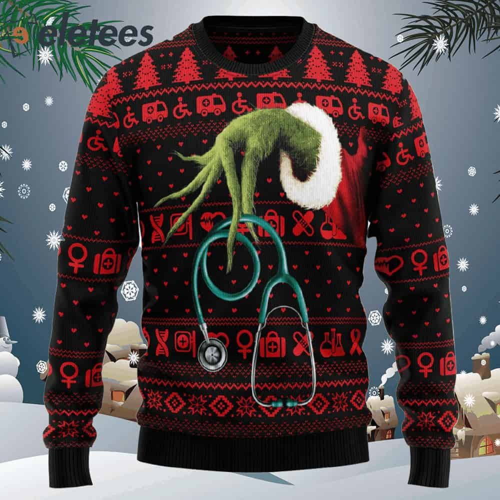 For Nurse Ugly Christmas Sweater