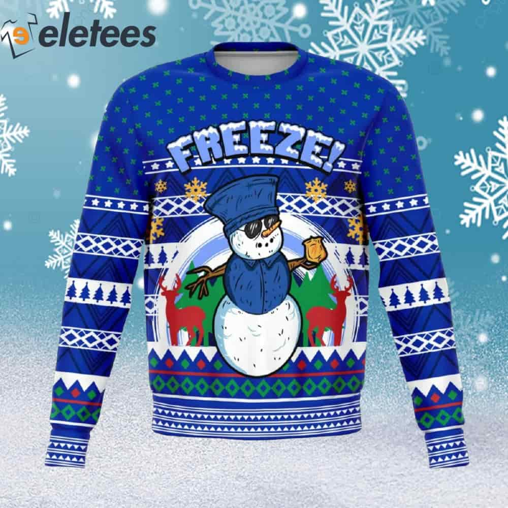 Freeze Iceman Meme Ugly Christmas Sweater