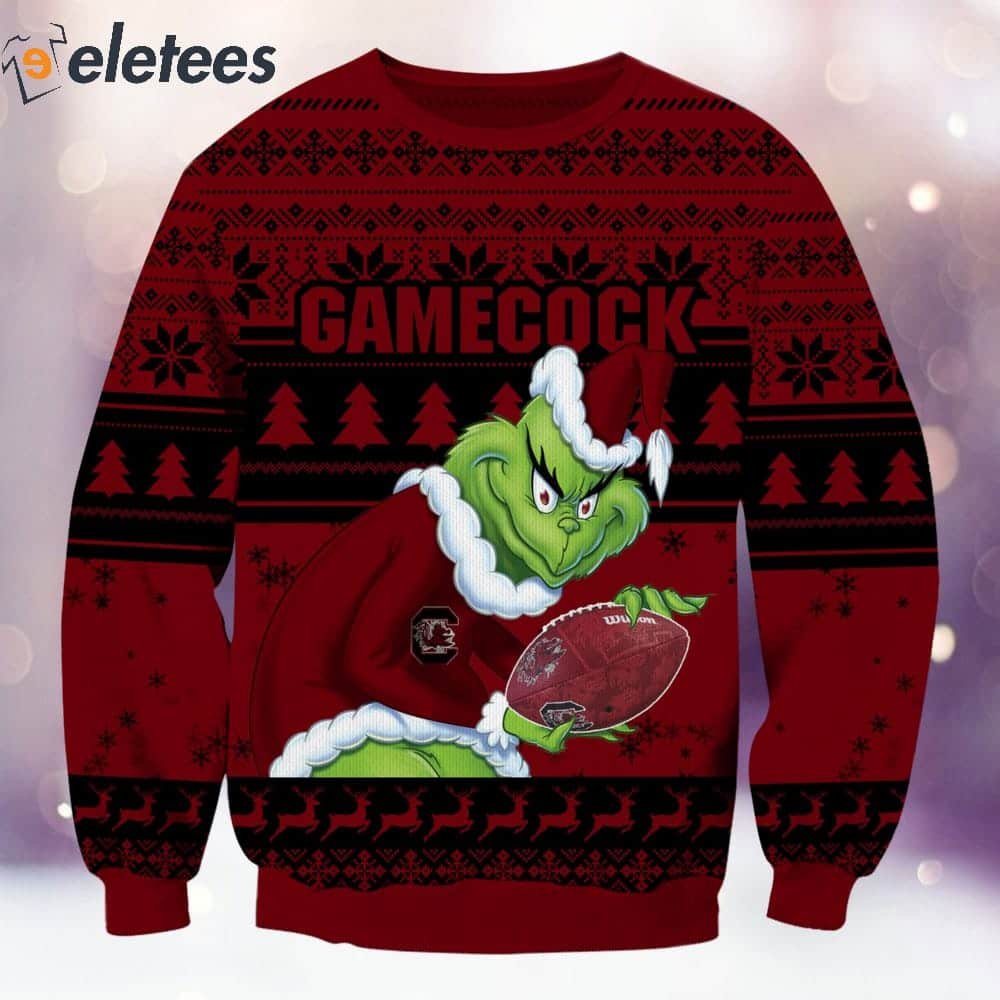 Gamecocks Grnch Christmas Ugly Sweater