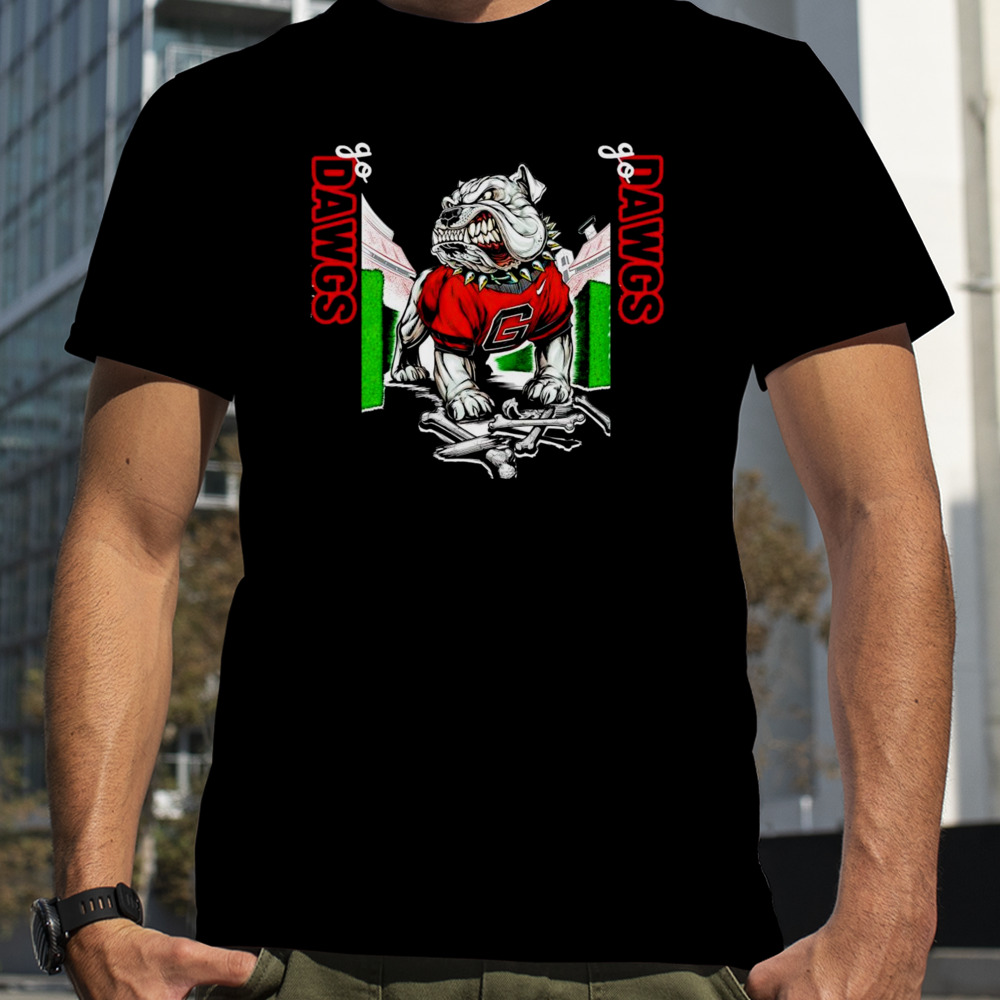 Georgia Bulldogs go dawgs mascot shirt