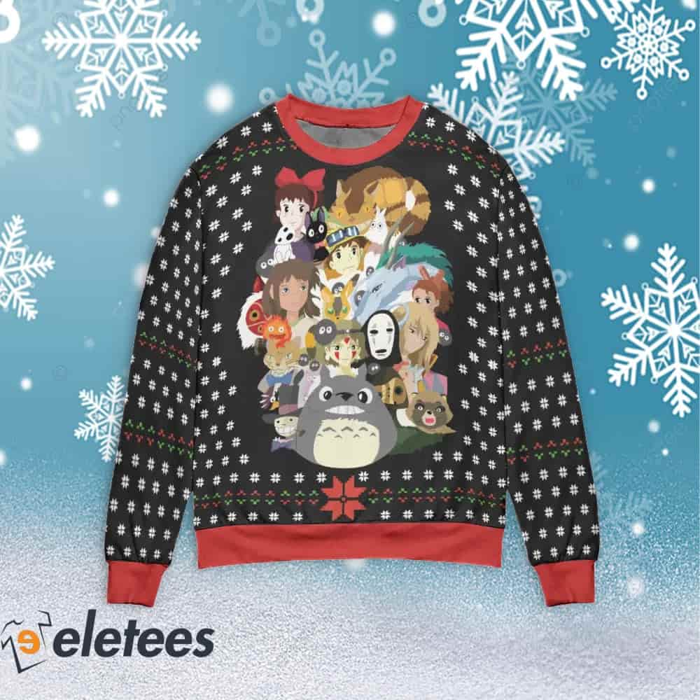 Ghibli Combination Ugly Christmas Sweater