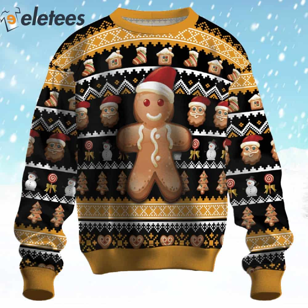 Gingerbread Cookies Ugly Christmas Sweater