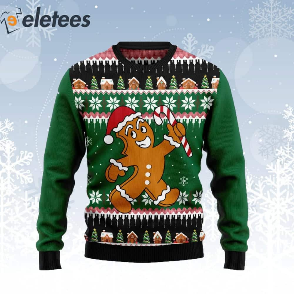 Gingerbread Man Ugly Christmas Sweater