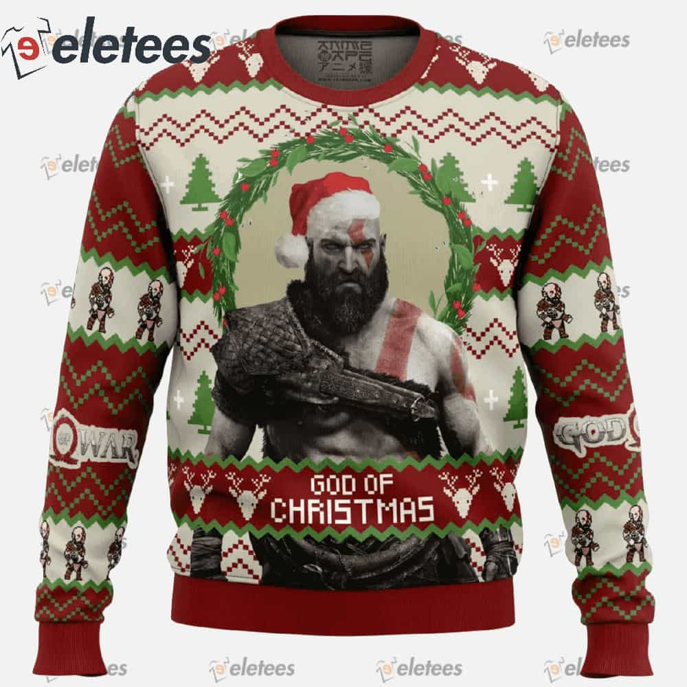 God of Christmas God of War Ugly Christmas Sweater