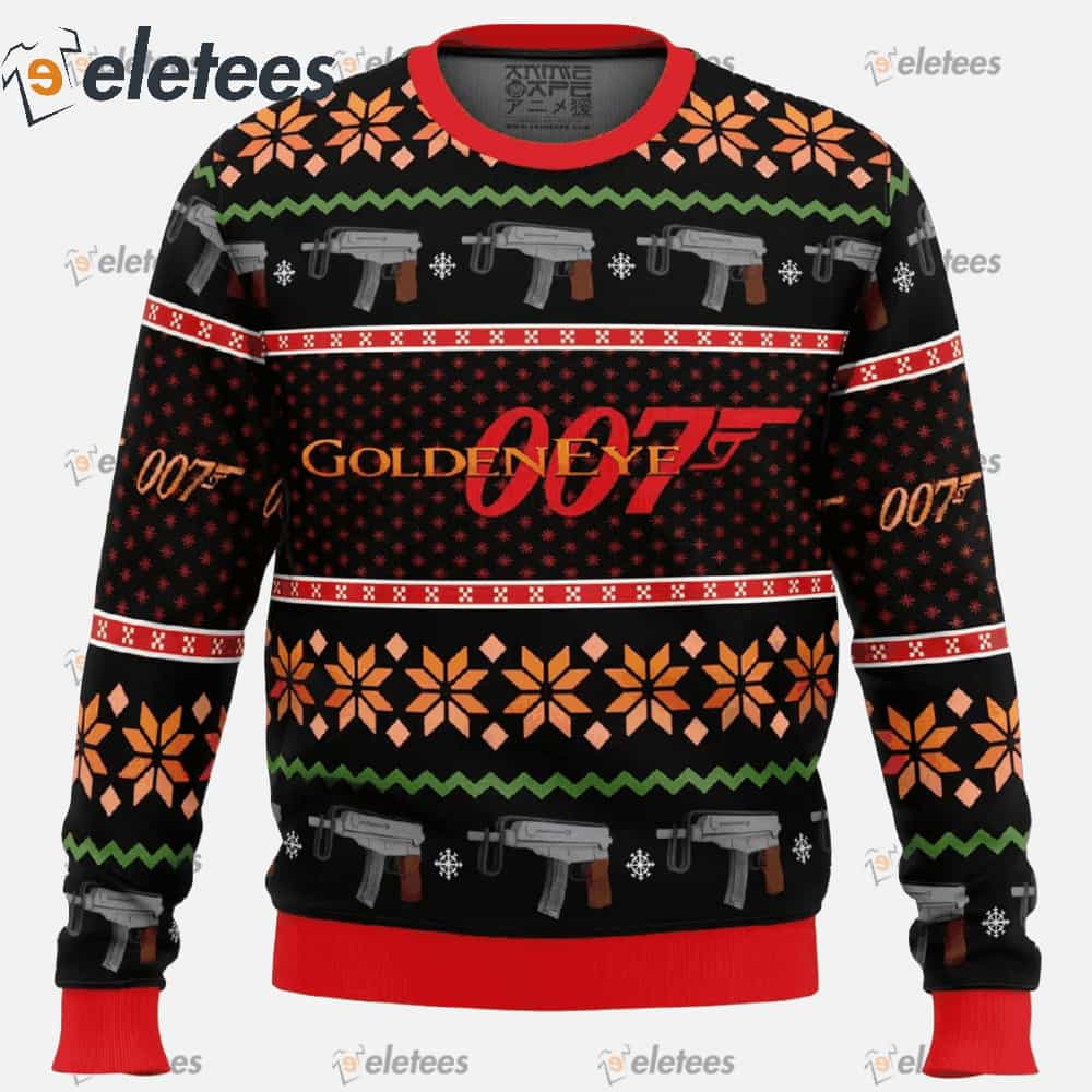 Golden Eye Ugly Christmas Sweater