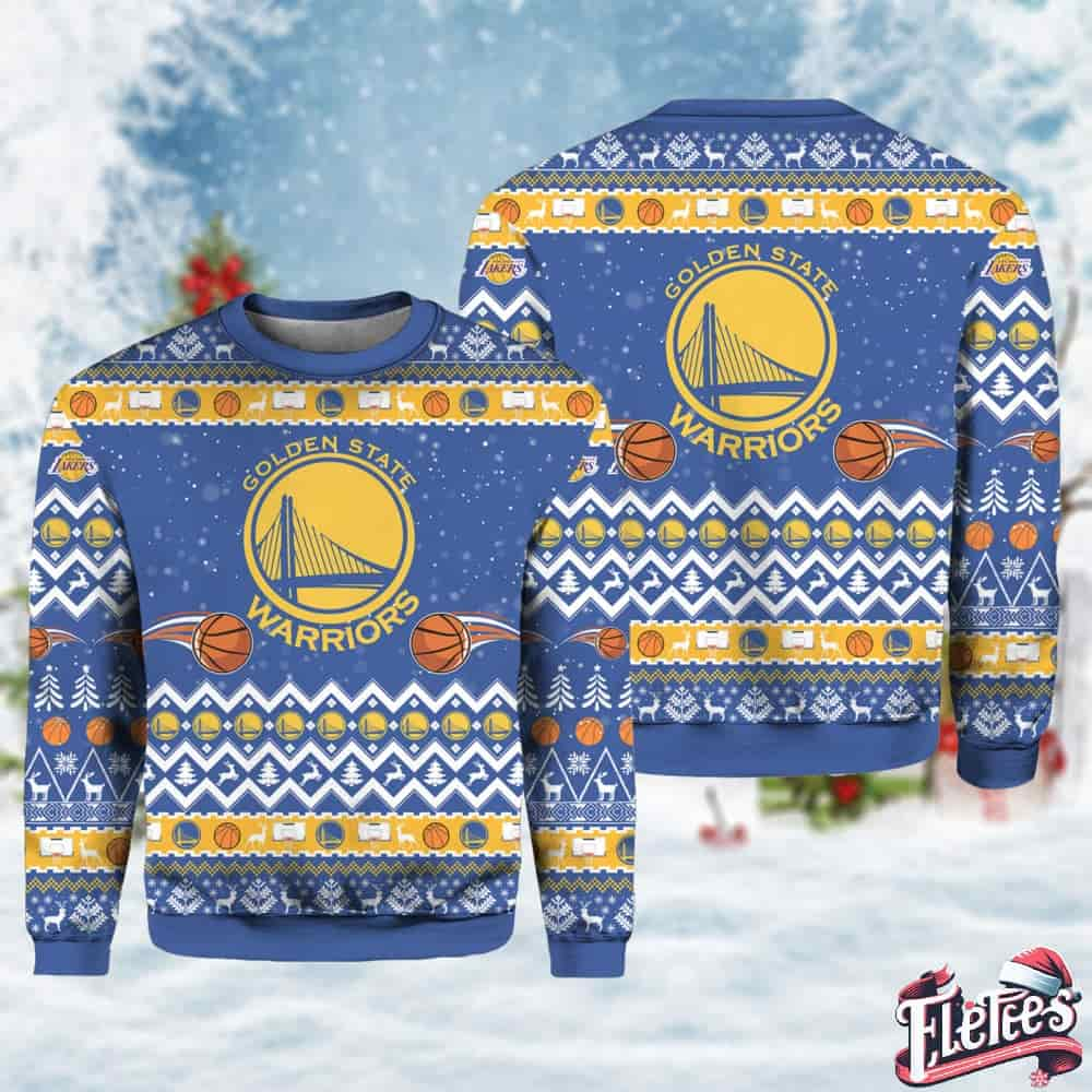 Golden State Warriors Basketball Ugly Christmas Sweater