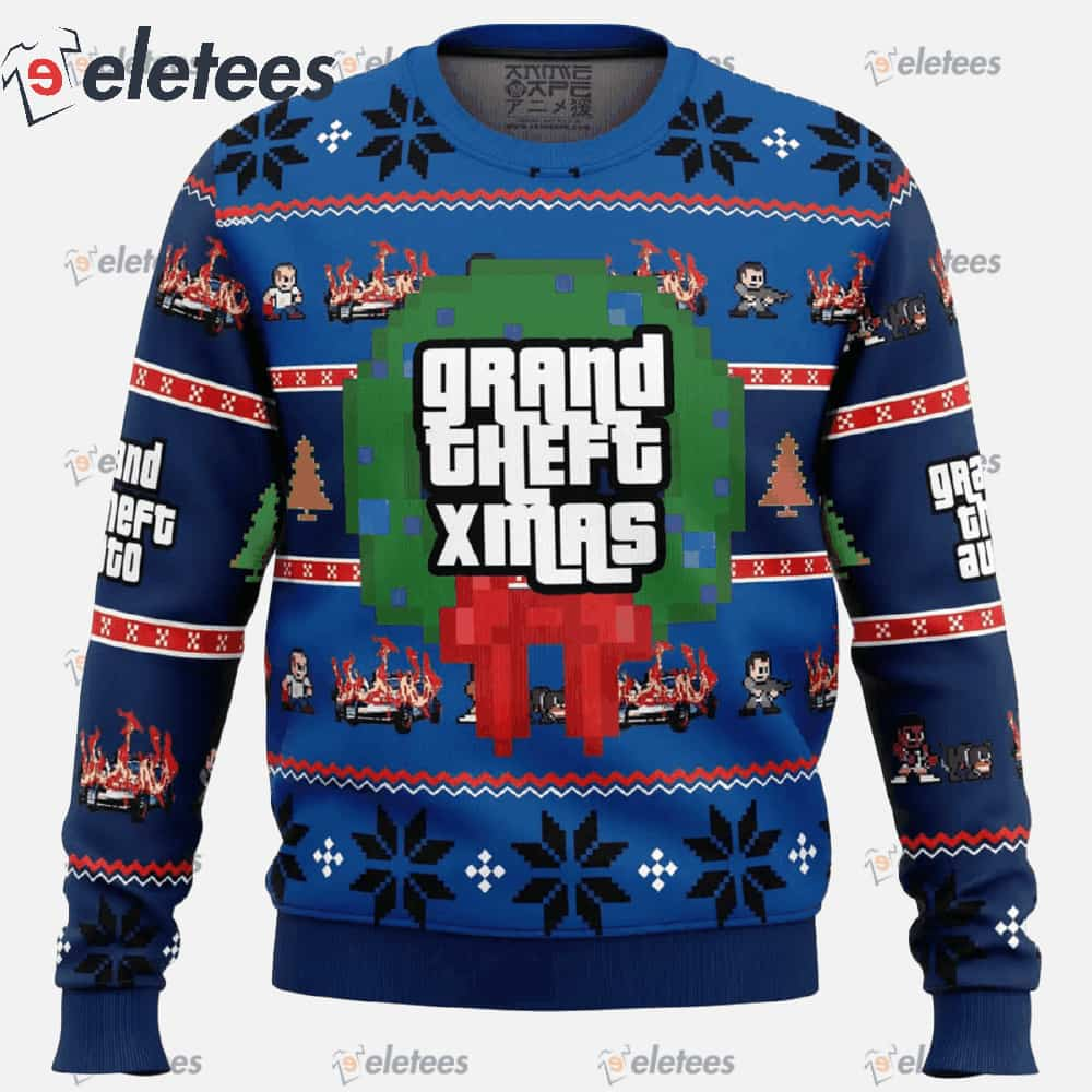 Grand Theft Xmas GTA Ugly Christmas Sweater