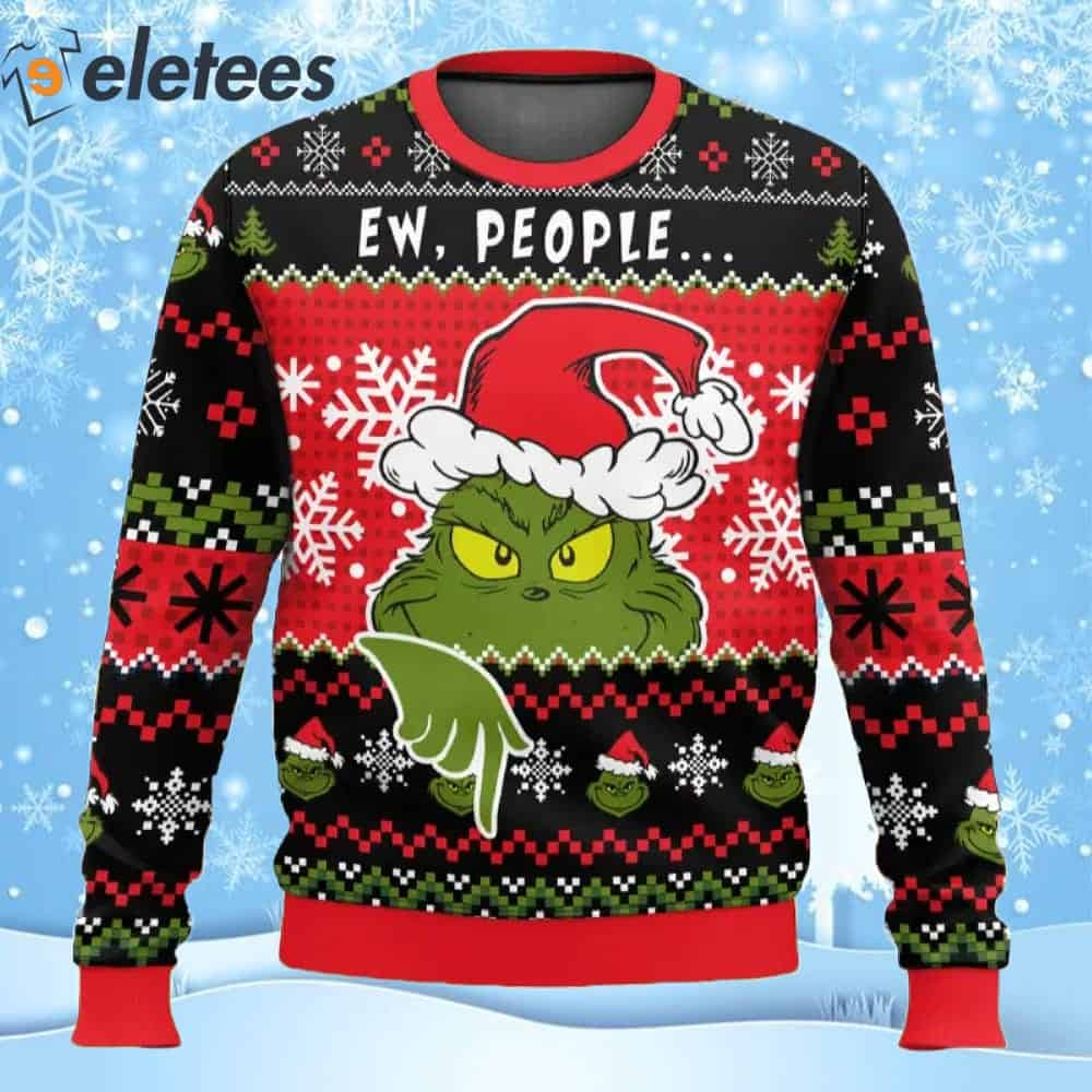 Grnch Ew People Ugly Christmas Sweater