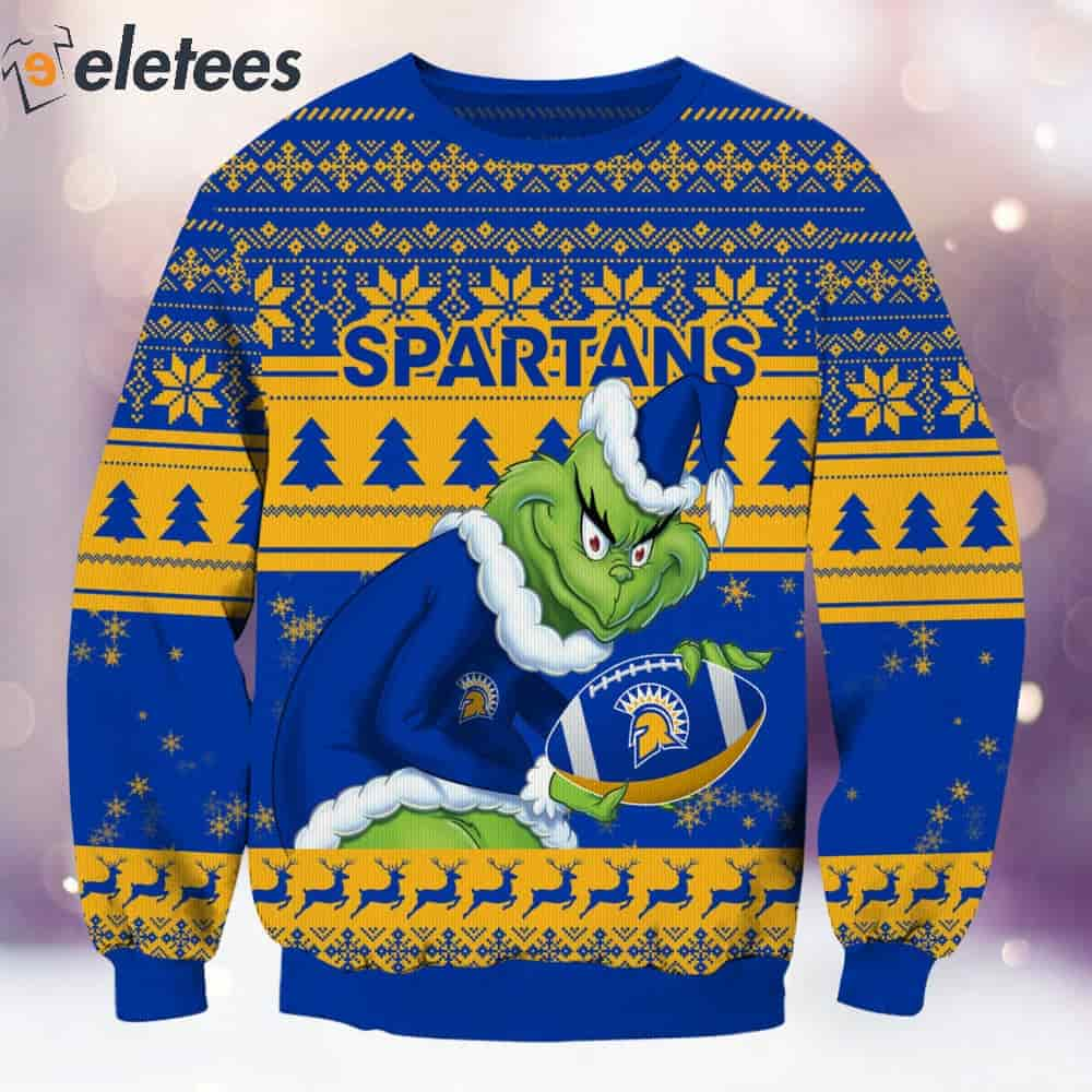 Grnch Spartans Christmas Ugly Sweater