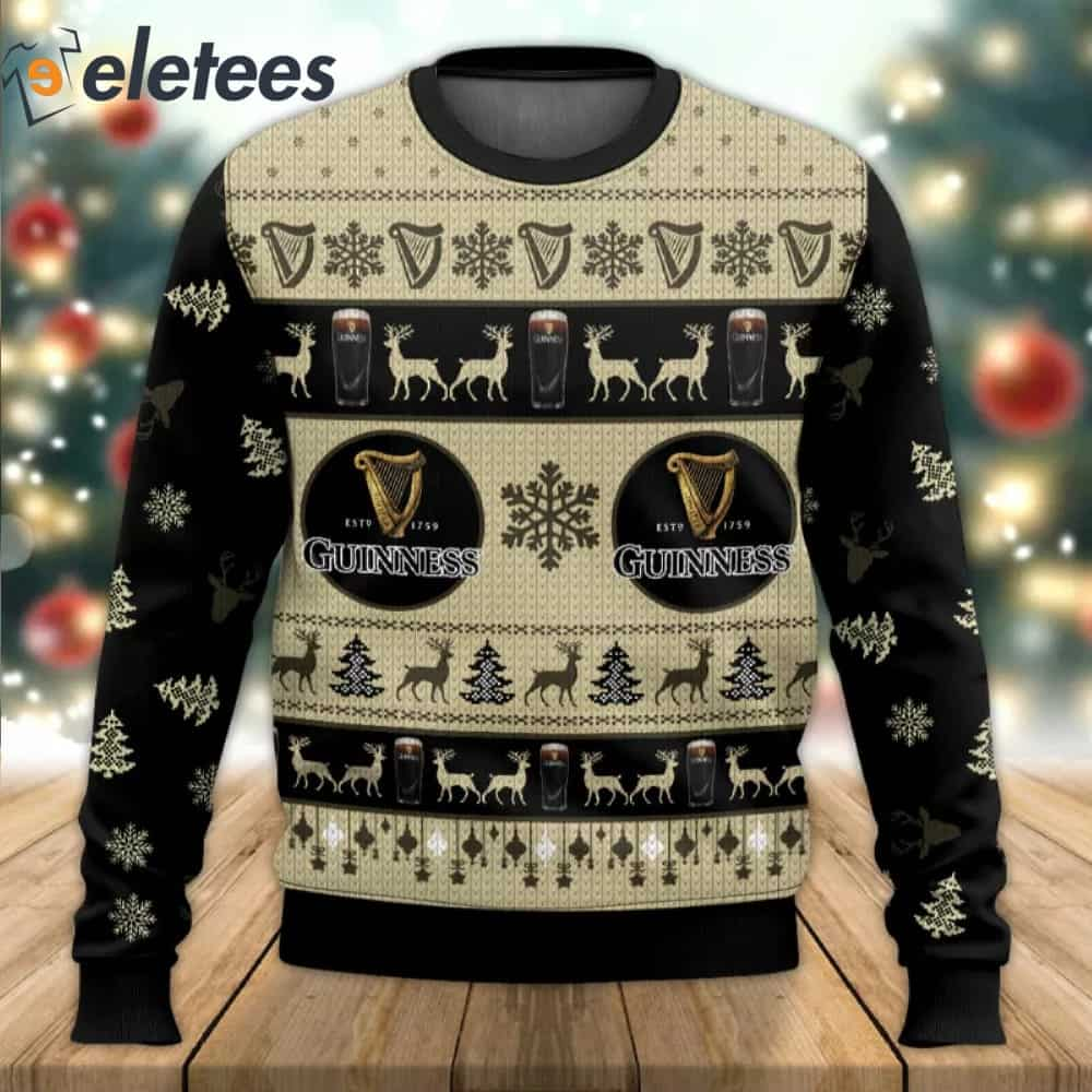 Guinness Beer 1759 Ugly Christmas Sweater