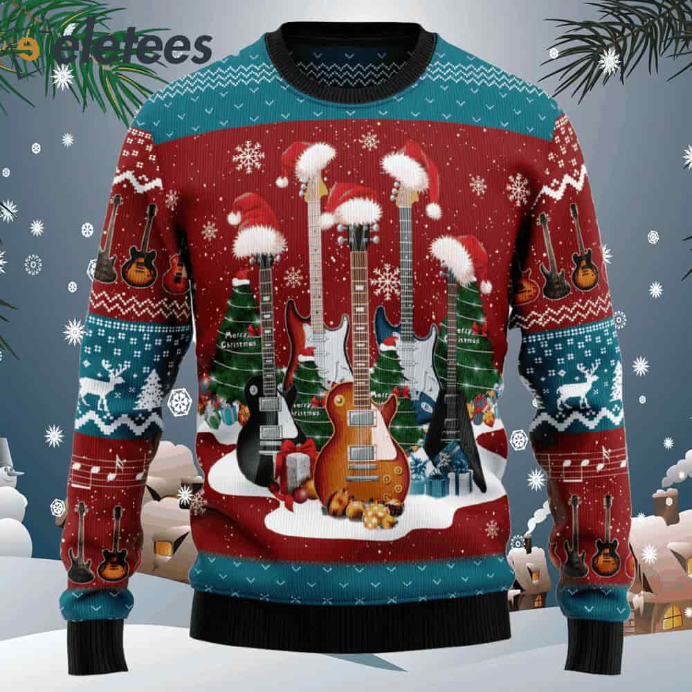 Guitar Christmas Ugly Christmas Sweater