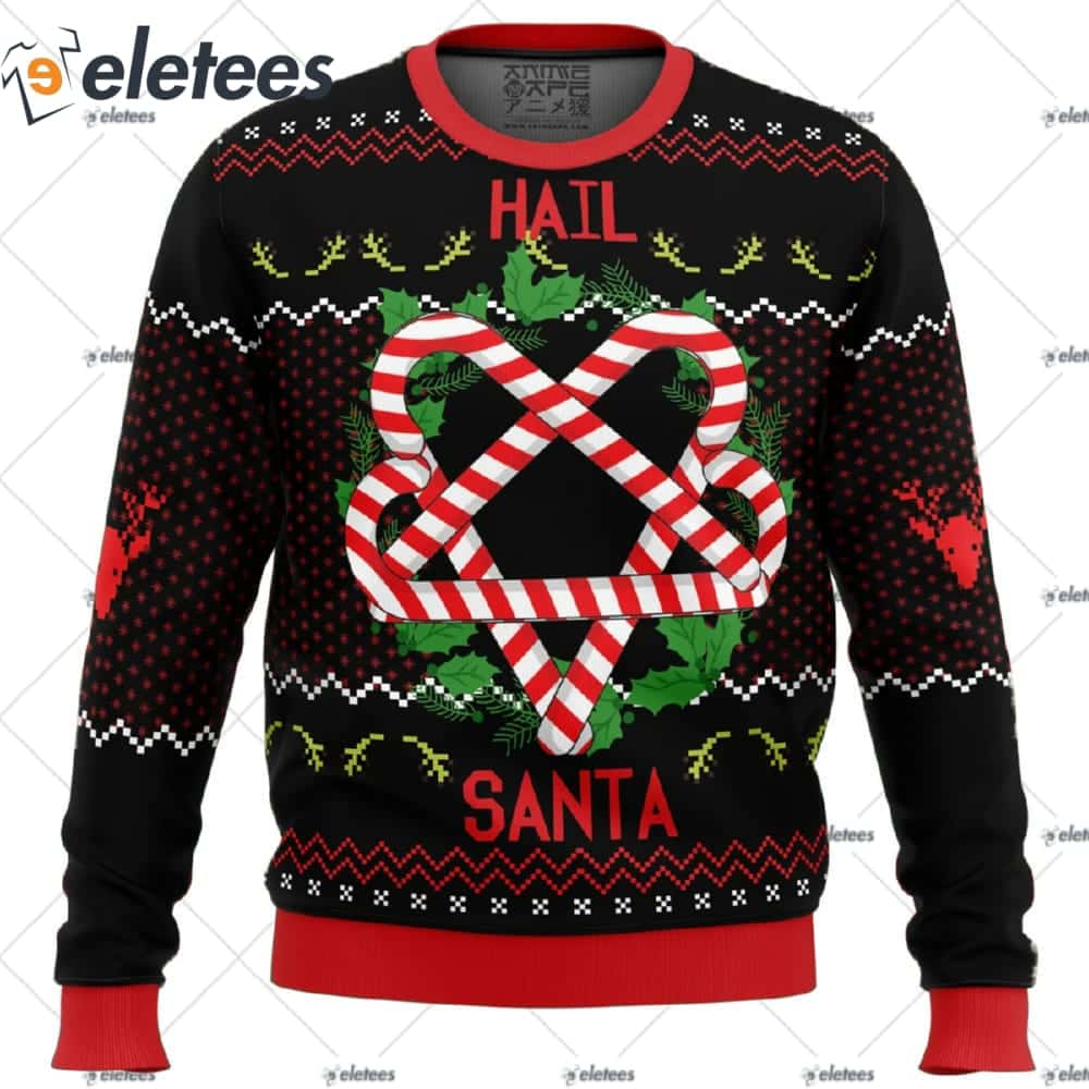 Hail Santa Ugly Christmas Sweater